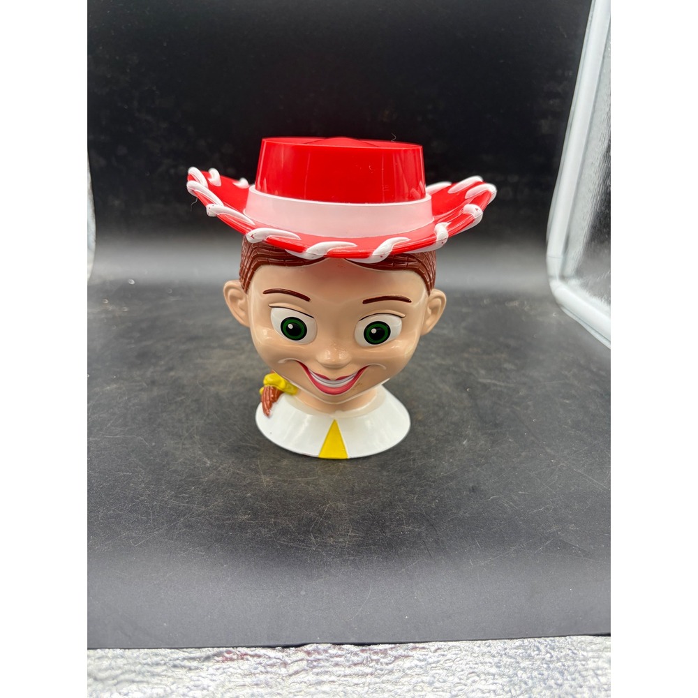 Disney Pixar Toy Story Jessie Character Mug with Flip Top Hat Lid Red Plastic